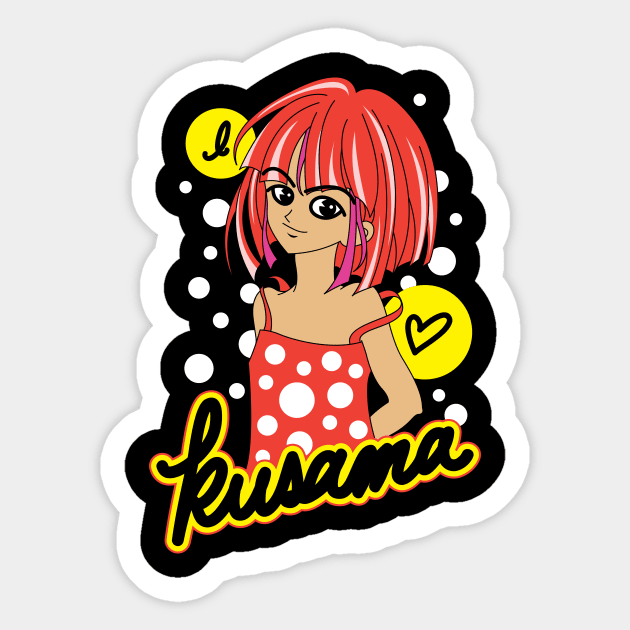 I Love Kusama Sticker by BONSTERxBONSTER